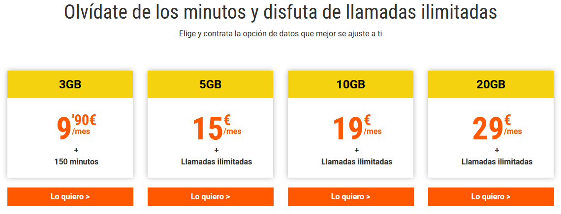 promociones tarifas moviles racctel plus